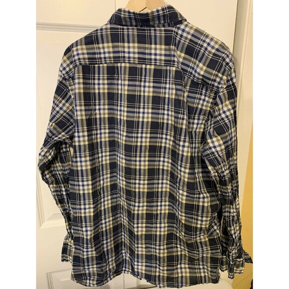 Sonoma Life Style Shirt Men's Sz XL Plaid Blue‎ Long Sleeve Button - Picture 5 of 5